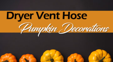 Dryer Vent Hose Pumpkins Decorations